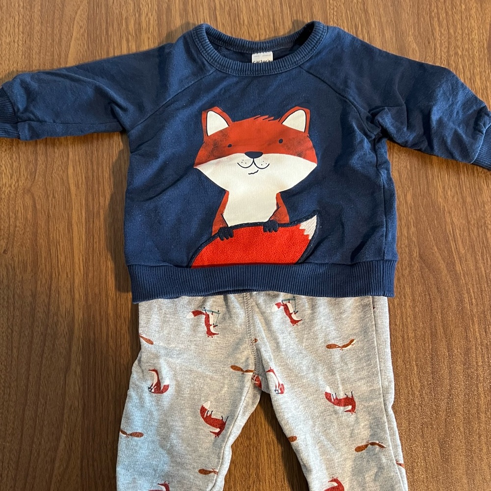 Baby Boy Fox Set, 3-6 months